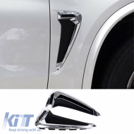 Side Fender Vents suitable for BMW X5 F15 13-18 M-Look Chrome / Black 2 pcs