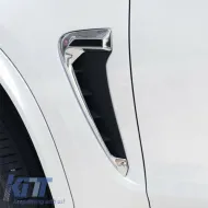 Side Fender Vents suitable for BMW X5 F15 13-18 M-Look Chrome / Black 2 pcs-image-6295187