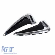 Side Fender Vents suitable for BMW X5 F15 13-18 M-Look Chrome / Black 2 pcs-image-6295188