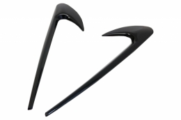 Side Fender Vents Trim Wing suitable for Mercedes C-Class W205 S205 E-Class W213 S213 Piano Black-image-6038047