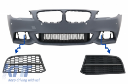 Side Grilles suitable for BMW 5 Series F10 F11 NON LCI LCI Sedan Touring (2010-2017) M-Performance Sport M550 Design