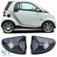 image-9-Side indicator set black smoke for Smart ForTwo Cabrio Coupe 451 2007-2015