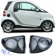 Side indicator set clear glass black for Smart ForTwo Cabrio Coupe 451 2007-2015 - ODSS6014903