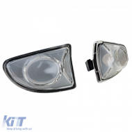 Side indicator set clear glass white for Smart ForTwo Cabrio Coupe 451 2007-2015-image-6210441