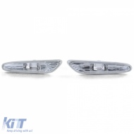 Side indicator set white fits 3 Series BMW E90 E91 05-11 E92 E93 from 06 1 Series E82 E88 - ODSB6027272