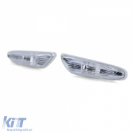 Side indicator set white fits 3 Series BMW E90 E91 05-11 E92 E93 from 06 1 Series E82 E88-image-6264245
