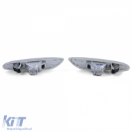 Side indicator set white fits 3 Series BMW E90 E91 05-11 E92 E93 from 06 1 Series E82 E88-image-6264248