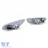 Side indicator set white fits 3 Series BMW E90 E91 05-11 E92 E93 from 06 1 Series E82 E88-image-6264249