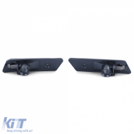 Side indicators black smoke pair suitable for BMW 3 Series E36 90-96 + 5 Series E34 88-95-image-6210595