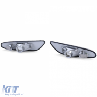 Side indicators Black Smoke suitable for BMW 3 Series E46 00-01 5 Series E60 E61 X3 E83-image-6261733