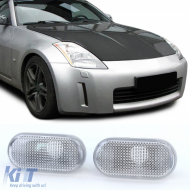 Side indicators white pair for Nissan Micra K12 350Z Note E11 Navara Qashqai - ODLN6029833