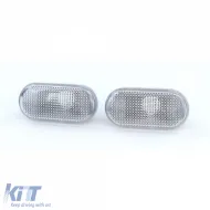 Side indicators white pair for Nissan Micra K12 350Z Note E11 Navara Qashqai-image-6276512