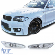 Side indicators white pair left right suitable for BMW 1 Series E81 E87 04-12 - ODSB6015344