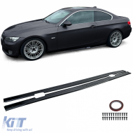 Side Skirt Extension Black Gloss fits for 3 Series BMW E92 E93 Coupe Convertible