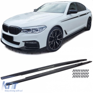 image-69-Side Skirt Extensions Gloss Black suitable for 5 Series BMW G30 G31 from 2017
