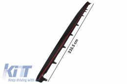 Side Skirts Extension suitable for BMW 5 Series G38 Long Wheel Base Saloon (2017-up) M Performance Design Piano Black-image-6056337