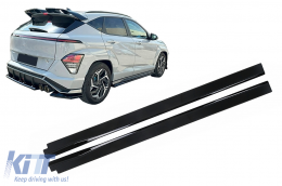 Side Skirts Extensions suitable for Hyundai Kona N-Line Mk2 (2023-) - SSHYKMK2