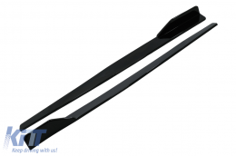 Side Skirts Extensions suitable for Toyota Corolla XII (2019-Up) Piano Black