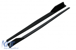image-7-Side Skirts Extensions suitable for Toyota Corolla XII (2019-Up) Piano Black