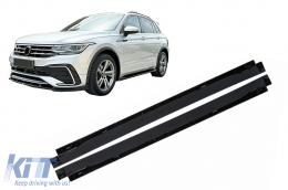 Side Skirts Extensions suitable for VW Tiguan II Mk2 R/ R Line Facelift (2020-2024) Black - SSVWTIRL