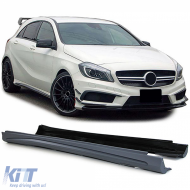 Side skirts sport look for Mercedes A-Class W176 12-18 - ODSSM6015154