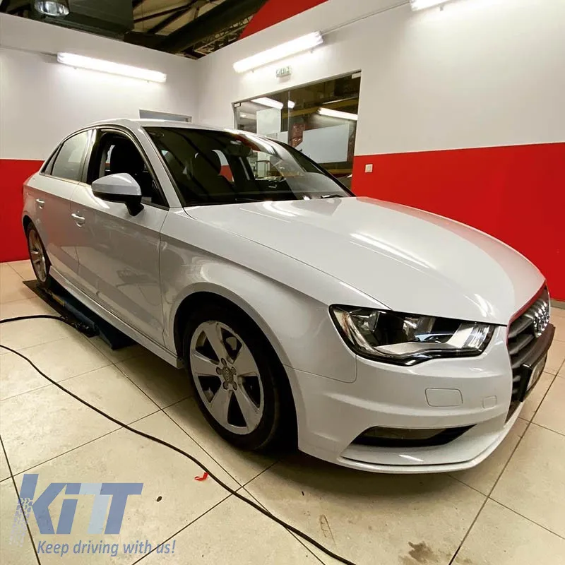 Side Skirts suitable for Audi A3 8V 16-20 Sedan from ABS plastic 2 pcs