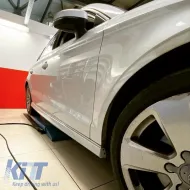 Side Skirts suitable for Audi A3 8V 16-20 Sedan from ABS plastic 2 pcs-image-6325601