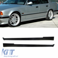 Side Skirts suitable for BMW 3 E34 Limo / Touring 87-97 M-Technik / M5 Look from ABS plastic 2 pc