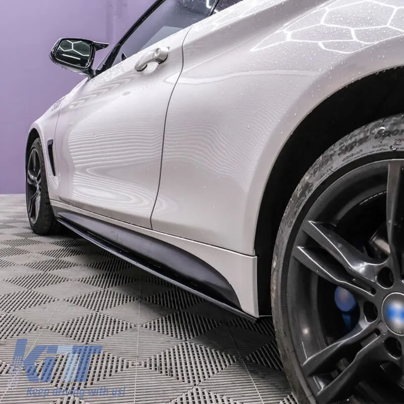 Side Skirts suitable for BMW 4 F32 / F33 / F36 13-17 Add on M-Sport & M-Tech Skirt 2 pc