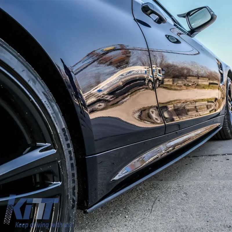 Side Skirts suitable for BMW 4 F32 / F33 / F36 13-17 Add on M-Sport & M-Tech Skirt 2 pc