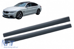 Side Skirts suitable for BMW 4 Series F36 Gran Coupe (2013-2019) M4 Design - SSBMF36M4