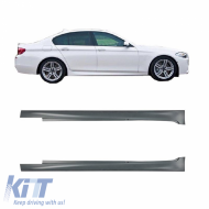Side Skirts suitable for BMW 5 F10/F11 10-17 M5 / M-Tech Look from ABS plastic 2 pc