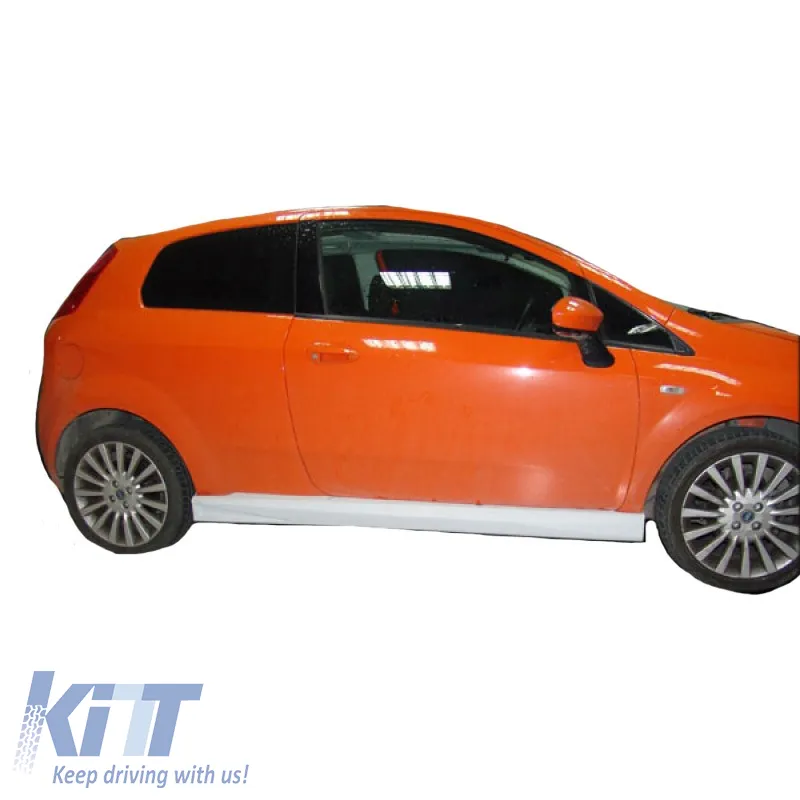 Side Skirts suitable for Fiat Grande Punto / Evo 05-18 From Abs Plastic 2 pcs