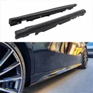 image-35-Side Skirts suitable for Mercedes-Benz A-Class W177 19+ Hatchback A Design Line Look From Abs Plastic 2 pcs