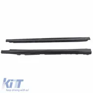 Side Skirts suitable for Mercedes-Benz A-Class W177 19+ Hatchback A Design Line Look From Abs Plastic 2 pcs-image-6308779