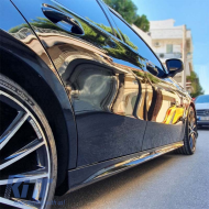 Side Skirts suitable for Mercedes-Benz A-Class W177 19+ Hatchback A Design Line Look From Abs Plastic 2 pcs
