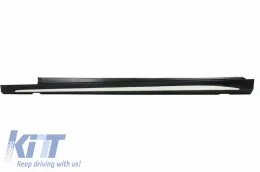 Side Skirts suitable for Mercedes-Benz C-Class W205 14-21 A Design C63s Facelift Look from ABS Plastic 2 pcs-image-6323948