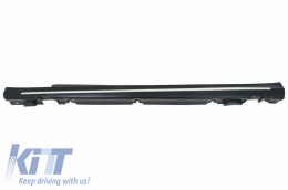 Side Skirts suitable for Mercedes-Benz C-Class W205 14-21 A Design C63s Facelift Look from ABS Plastic 2 pcs