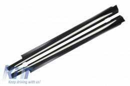Side Skirts suitable for Mercedes-Benz C-Class W205 14-21 A Design C63s Facelift Look From Abs Plastic 2 pcs