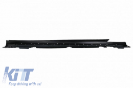 Side Skirts suitable for Mercedes-Benz C-Class W205 14-21 A Design C63s Facelift Look From Abs Plastic 2 pcs