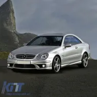 Side Skirts suitable for Mercedes-Benz CLK-Class W209 02-09 A Design Look from ABS Plastic 2 pcs-image-6299296