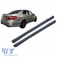 Side Skirts suitable for Mercedes-Benz E-Class W212 09-13 A Design Look from ABS Plastic 2 pcs