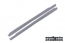 Side Skirts suitable for Mercedes S-Class W221 (2005-2013) S65 Design Short Version - SSMBW221AMGS