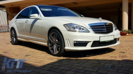 Side Skirts suitable for Mercedes S-Class W221 (2005-2013) S65 Design LWB-image-6088436