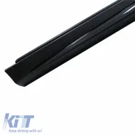 Side Skirts suitable for Mercedes S-Class W222 13-17 Facelift Long Version Black With black Trim Night Package A Design 63 Look 2pcs-image-6321434