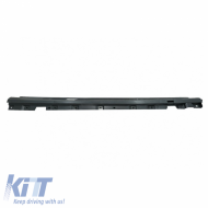 Side Skirts suitable for Mercedes S-Class W222 13-17 Facelift Long Version Black With black Trim Night Package A Design 63 Look 2pcs