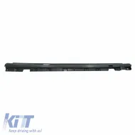 Side Skirts suitable for Mercedes S-Class W222 13-17 Facelift Long Version Black With black Trim Night Package A Design 63 Look 2pcs-image-6321435