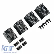 Side Skirts suitable for VW Golf V (5) 03-08 GTI/R32 Look from ABS plastic 2 pc with plastic bases-image-6325553