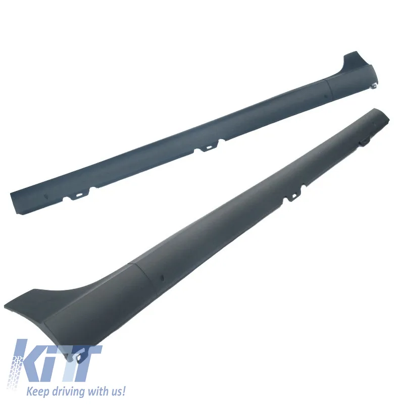 Side Skirts suitable for VW Golf V (5) 03-08 GTI/R32 Look from ABS plastic 2 pc with plastic bases