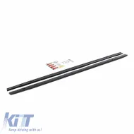 Side Skirts suitable for VW Golf VIII (8) 20+ Add on GTI & R Skirt Glossy Black From Abs Plastic Maxton Design 2 pc-image-6303096